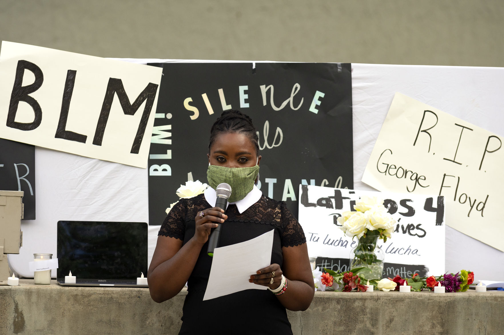 A vigil for George Floyd and others